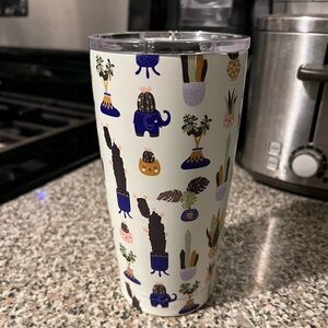 Insulated Mug (Plant Design) 17 oz. - NWOT